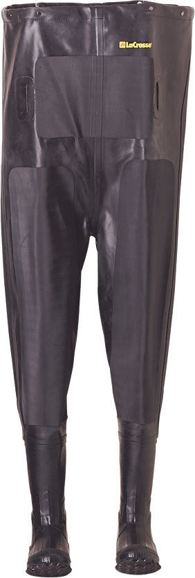 LaCrosse Men's ZXT Insulator III Foam Insulated Waterproof Chest Wader in Black from the front
