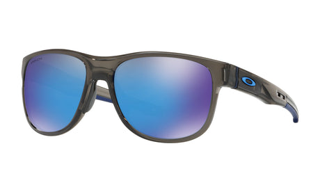 Men's Oakley Crossrange R Sunglasses in Grey Smoke/Prizm Sapphire from the front view
