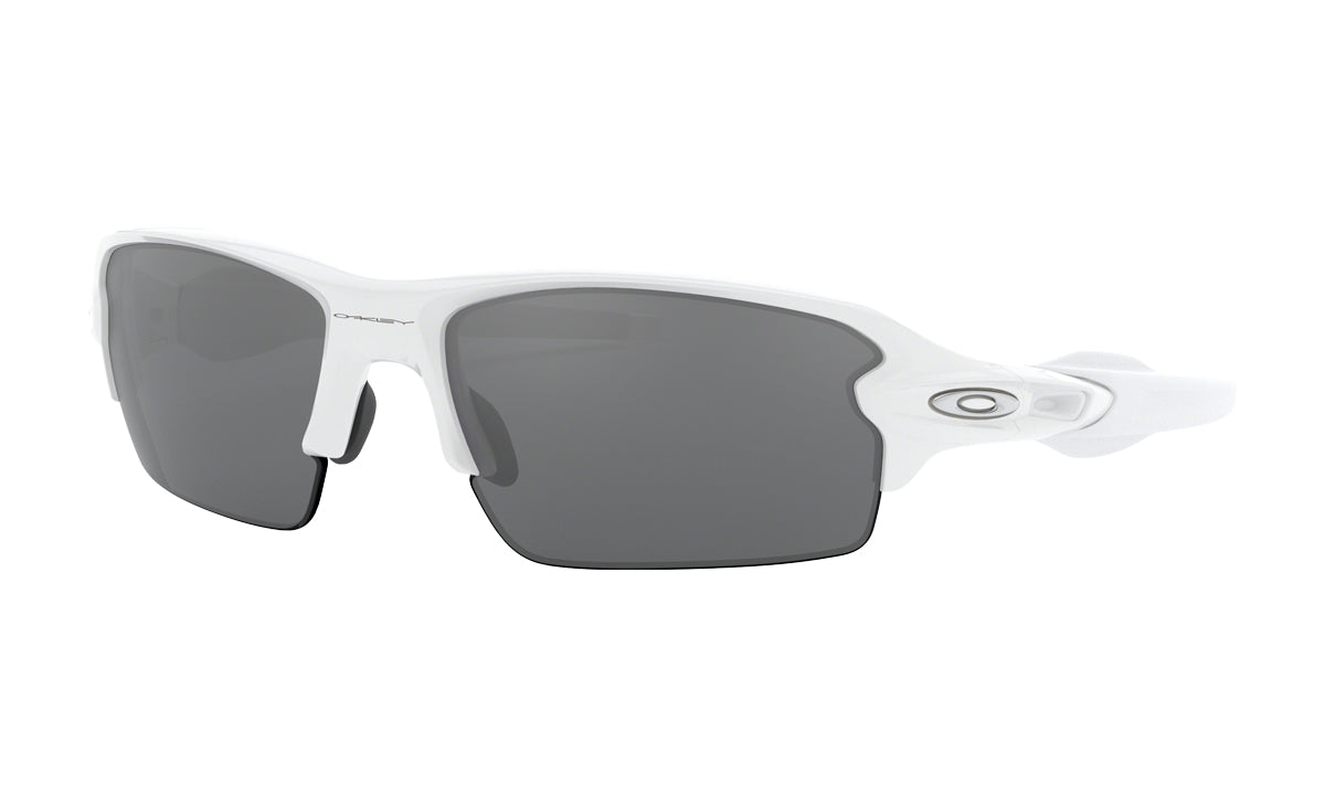 Men's Oakley Flak 2.0 Asia Fit Sunglasses in Polished White/Slate Iridium from the front view