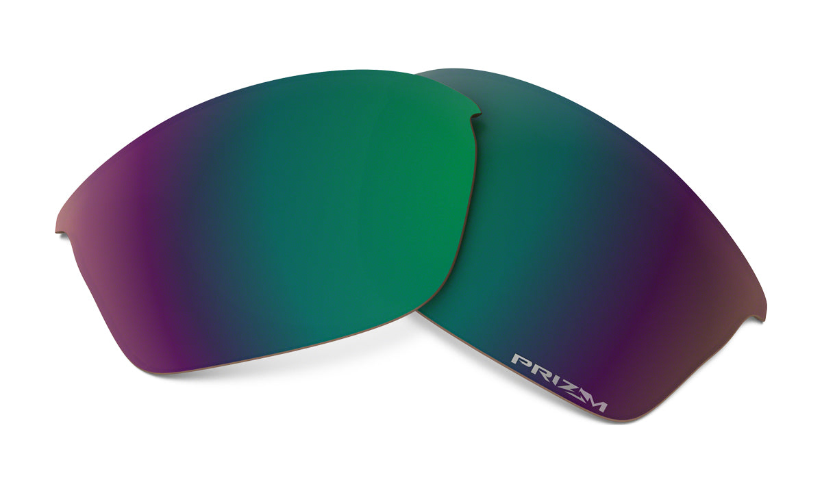Men's Oakley Flak Jacket Replacement Lens in Prizm Shallow Water Polarized from the front view