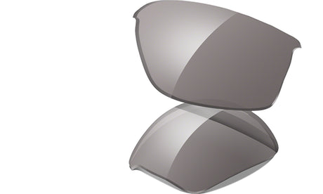 Men's Oakley Flak Jacket Replacement Lens in Slate Iridium from the front view