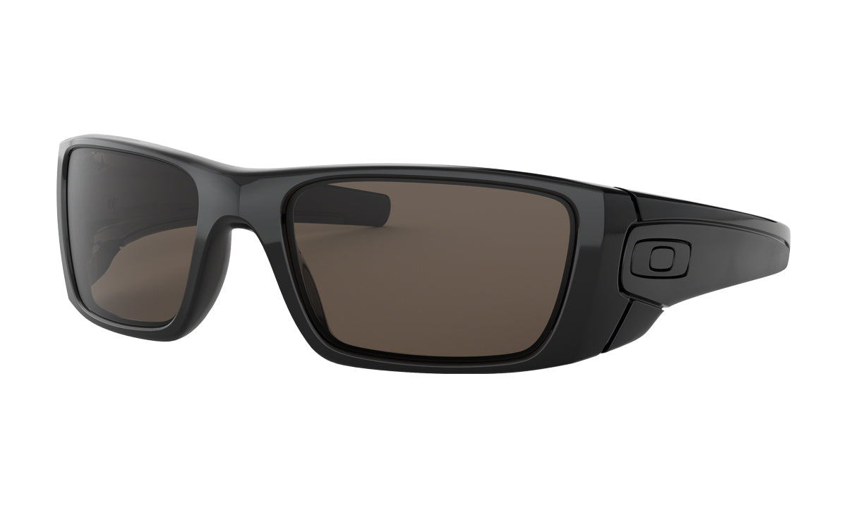 Men's Oakley Fuel Cell Sunglasses in Polished Black/Warm Grey from the front view