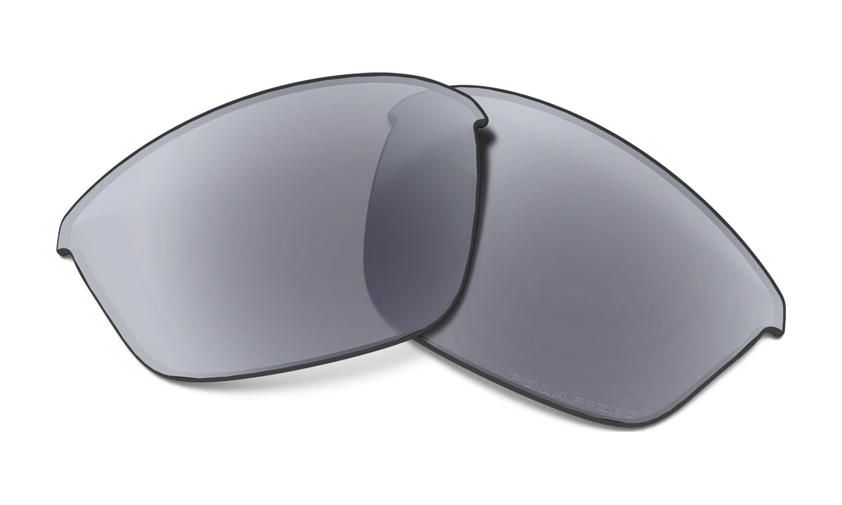 Men's Oakley Half Jacket 2.0 Replacement Lens in Grey Polarized from the front view