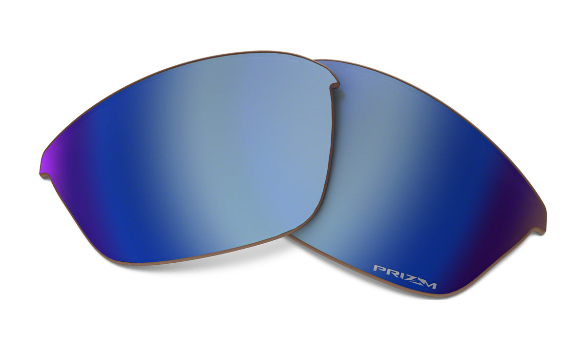 Men's Oakley Half Jacket 2.0 Replacement Lens in Prizm Deep Water Polarized from the front view