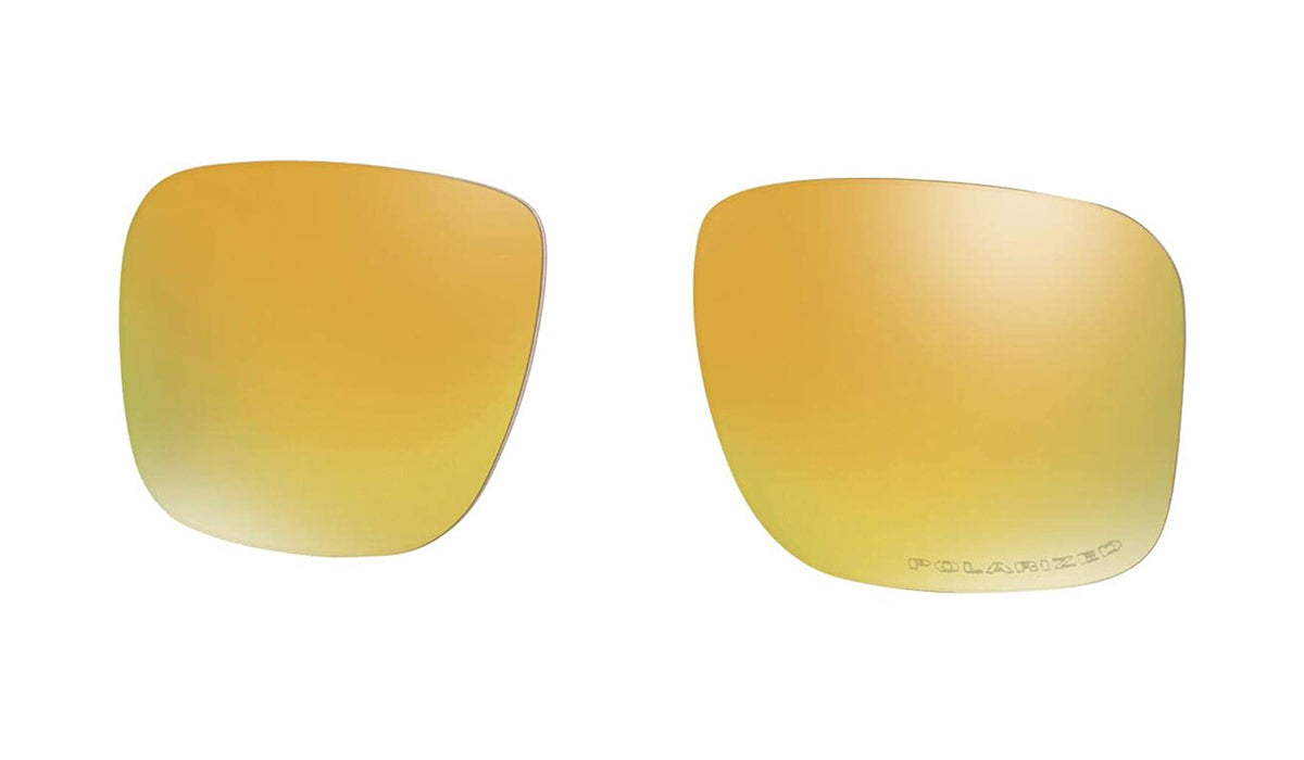 Men's Oakley Holbrook Replacement Lens in 24k Gold Iridium Polarized from the front view
