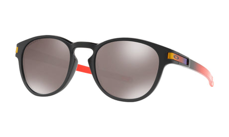 Men's Oakley Latch Sunglasses in Ruby Fade/Prizm Black Polarized from the front view