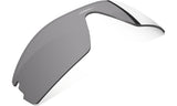 Men's Oakley RadarLock Pitch Replacement Lens in Grey Polarized from the front view