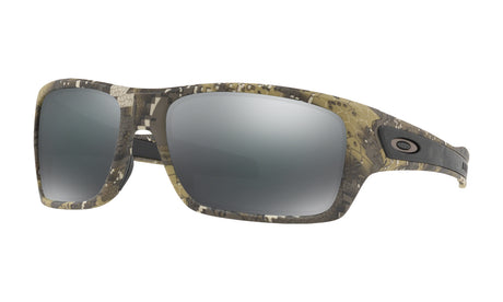 Men's Oakley Standard Issue Turbine Sunglasses in Desolve Bare Camo/Black Iridium from the front view