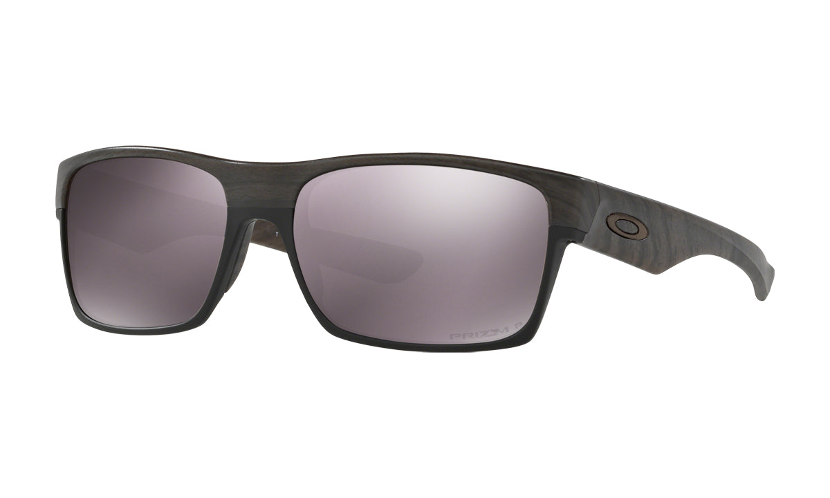 Men's Oakley TwoFace Sunglasses in Woodgrain/Prizm Daily Polarized from the front view