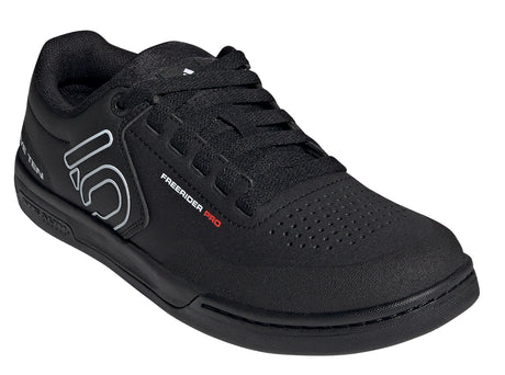 Men's Adidas Five Ten Freerider Pro Biking Shoe in Core Black/Cloud White/Cloud White from the front