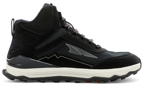 Altra Men's Lone Peak Hiker Trail Running Shoe in Black from the side