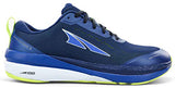Altra Men's Paradigm 5 Road Running Shoe in Blue/Lime from the side