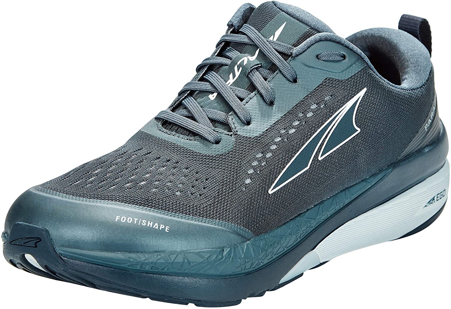 Altra Men's Paradigm 5 Road Running Shoe in Dark Blue from the side