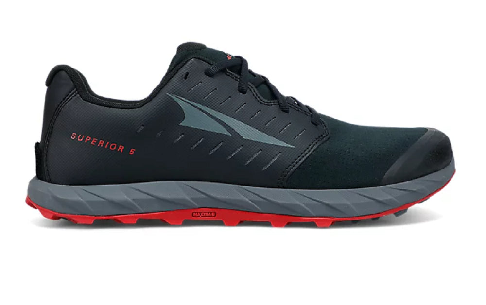 Men's Altra Superior 5 Trail Running Shoe Black/Red