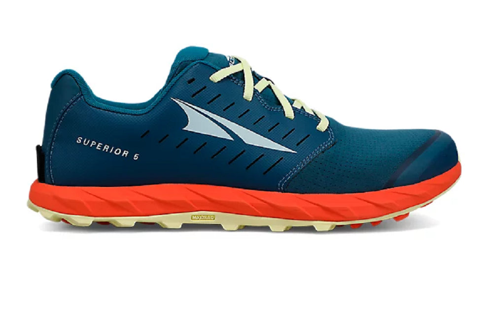 Men's Altra Superior 5 Trail Running Shoe Blue/Orange