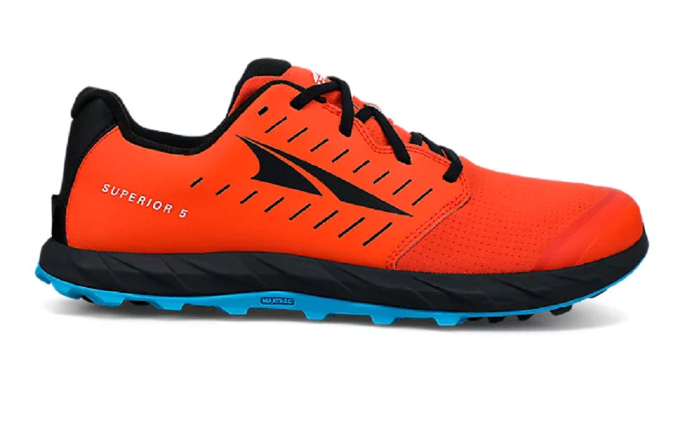 Men's Altra Superior 5 Trail Running Shoe Orange/Black