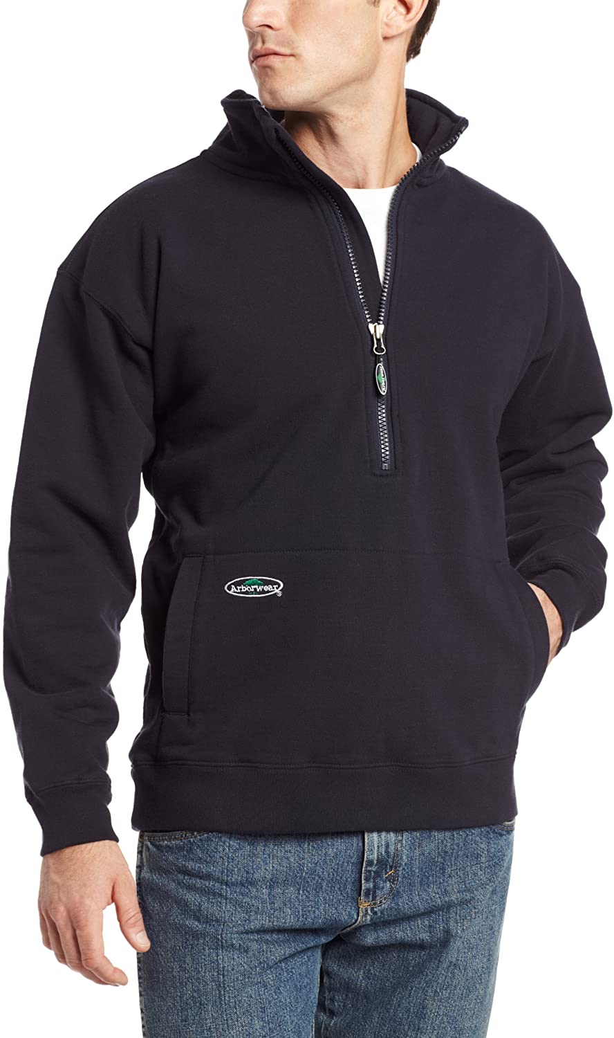 Men's Arborwear Double Thick 1/2 Zip Sweatshirt