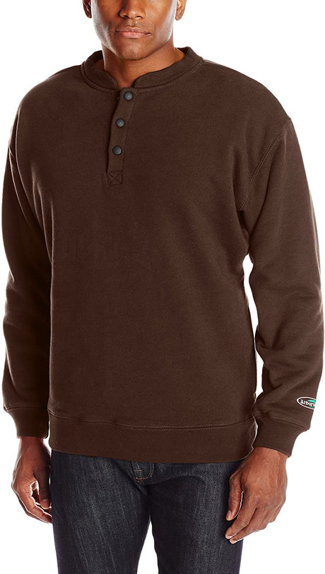 Arborwear Men's Double Thick Crew Sweatshirt in Chestnut from the from