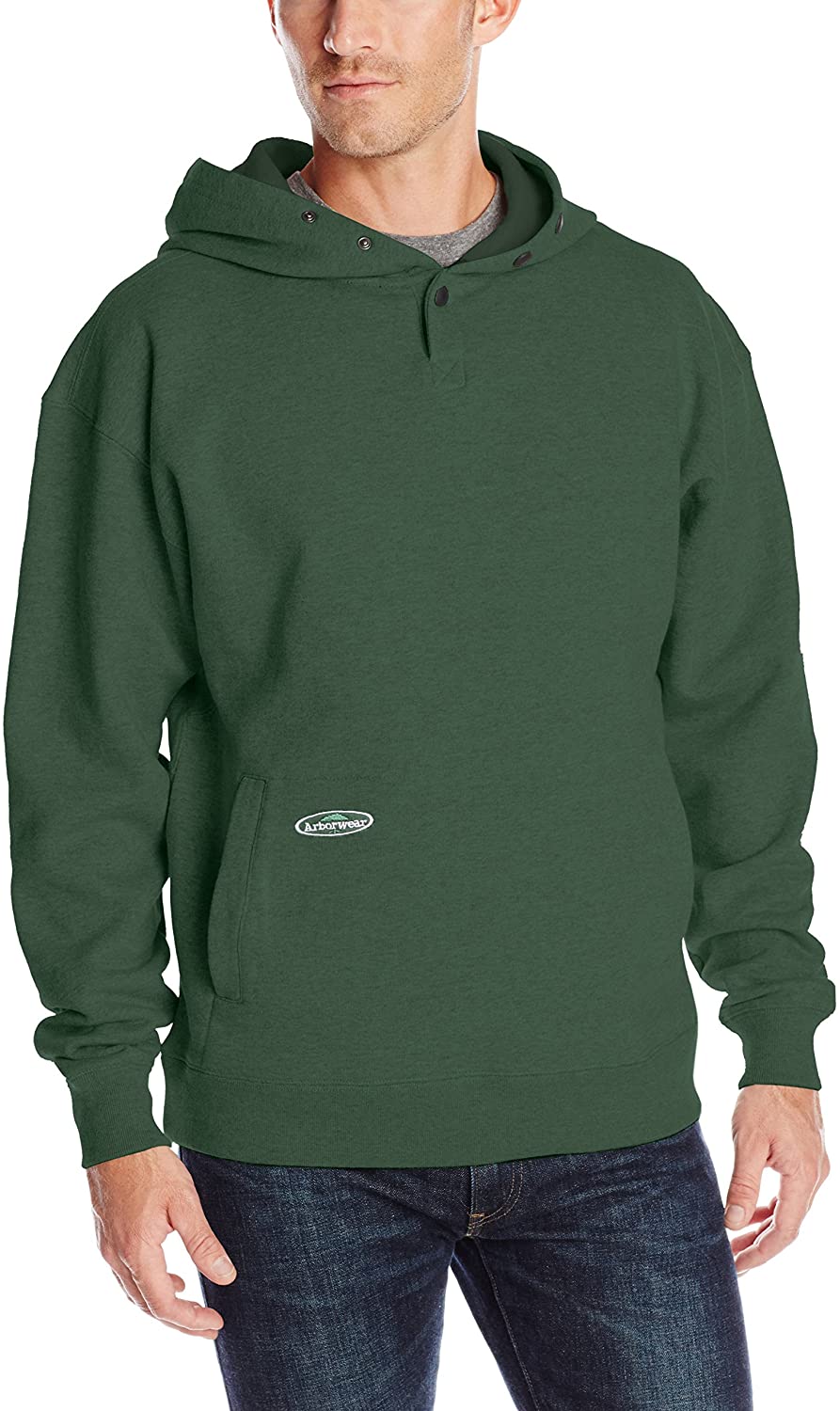 Arborwear Men's Single Thick Pullover Sweatshirt in Forest Green from the from