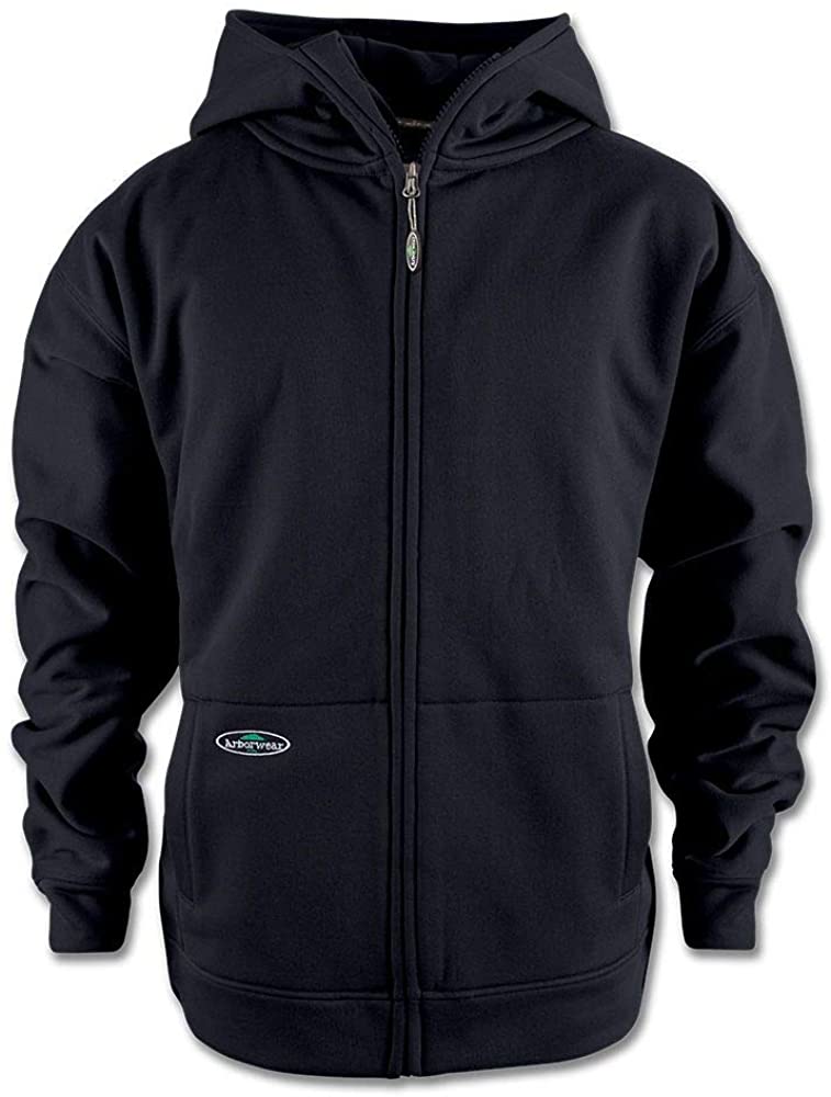 Arborwear Men's Tech Double Thick Full Zip Sweatshirt in Black from the from