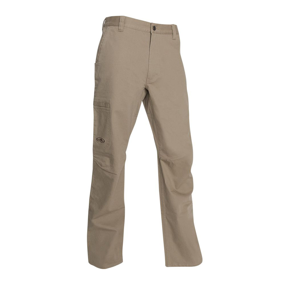 Men's Arborwear Willow Flex Pant in Driftwood from the front view