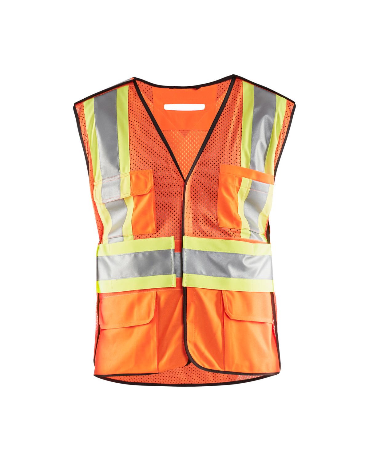 Men's Blaklader 5-Point Tear Away Vest in Hi Vis Orange High Vis from the front