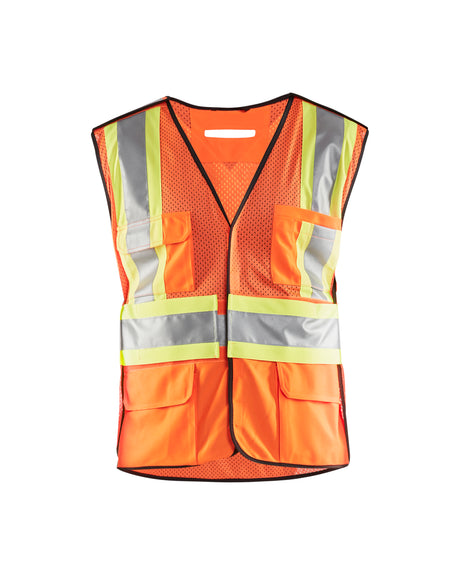 Men's Blaklader 5-Point Tear Away Vest in Hi Vis Orange High Vis from the front