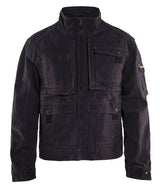 Men's Blaklader Brawny Canvas Jacket in Steel Blue from the front view
