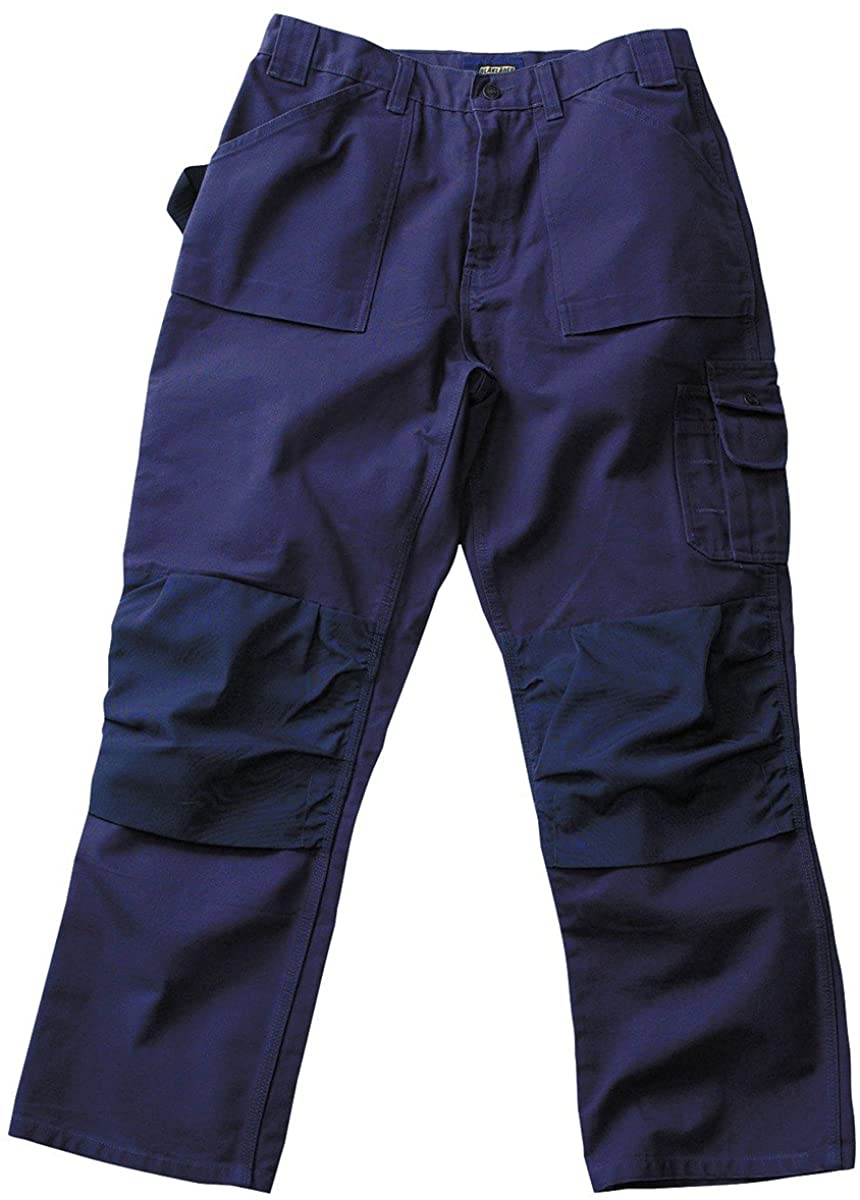 Men's Blaklader Brawny Work Pant in Steel Blue view from the front