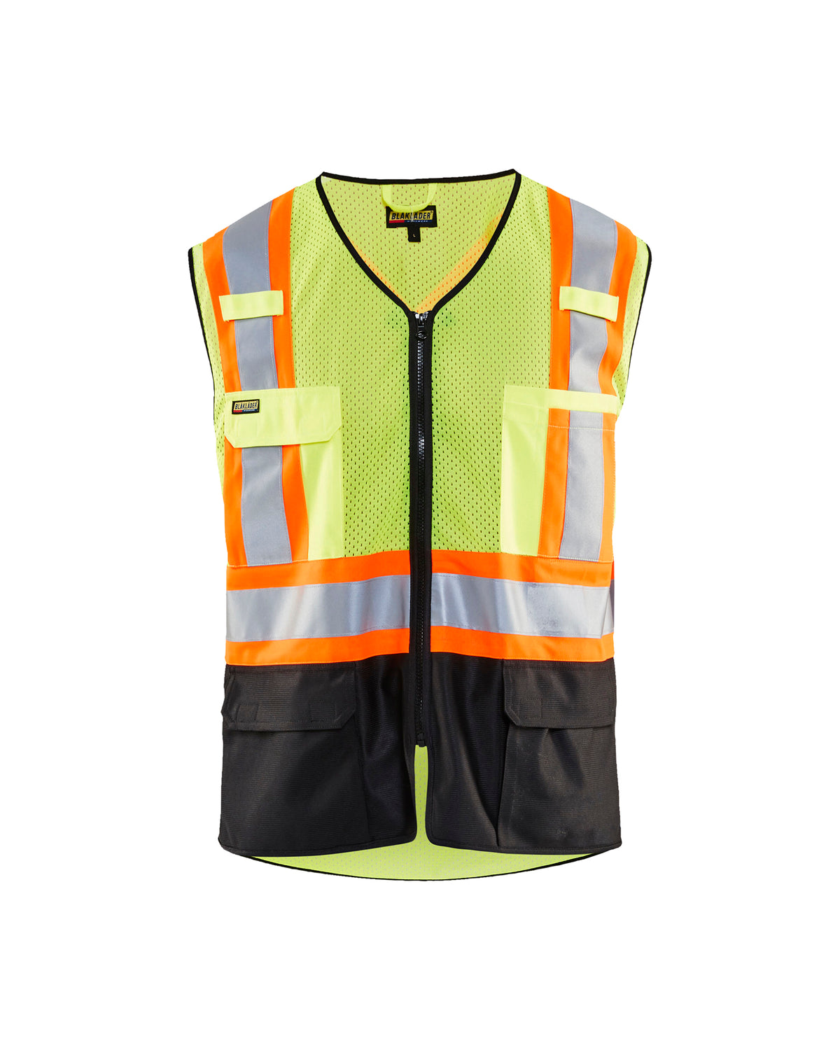 Men's Blaklader Hi-Vis Vest CA in Yellow/Black High Vis from the front