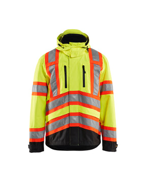 Men's Blaklader Canada Hi-Vis Shell Jacket in Yellow Hi-Viz/Black view from the front