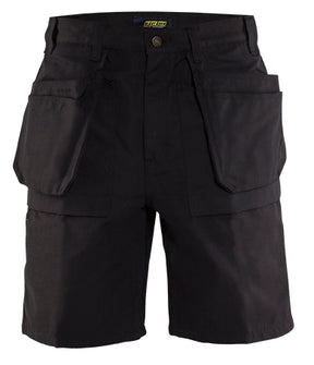 Men's Blaklader Heavy Worker Short in Black Craftsmen from the front view