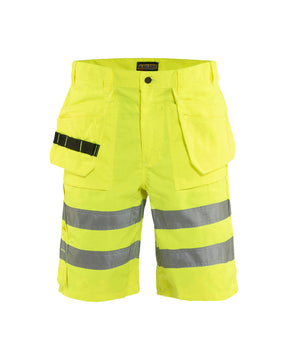 Men's Blaklader Hi-Vis Short in Hi vis yellow High vis from the front view