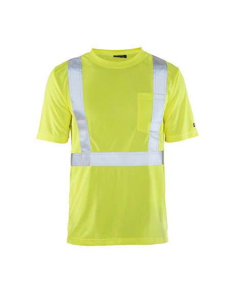 Men's Blaklader Hi-Vis T-Shirt in Hi Vis Yellow High Vis from the front