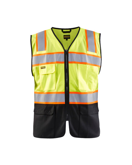 Men's Blaklader Hi-Vis Vest in Yellow/Black High Vis from the front