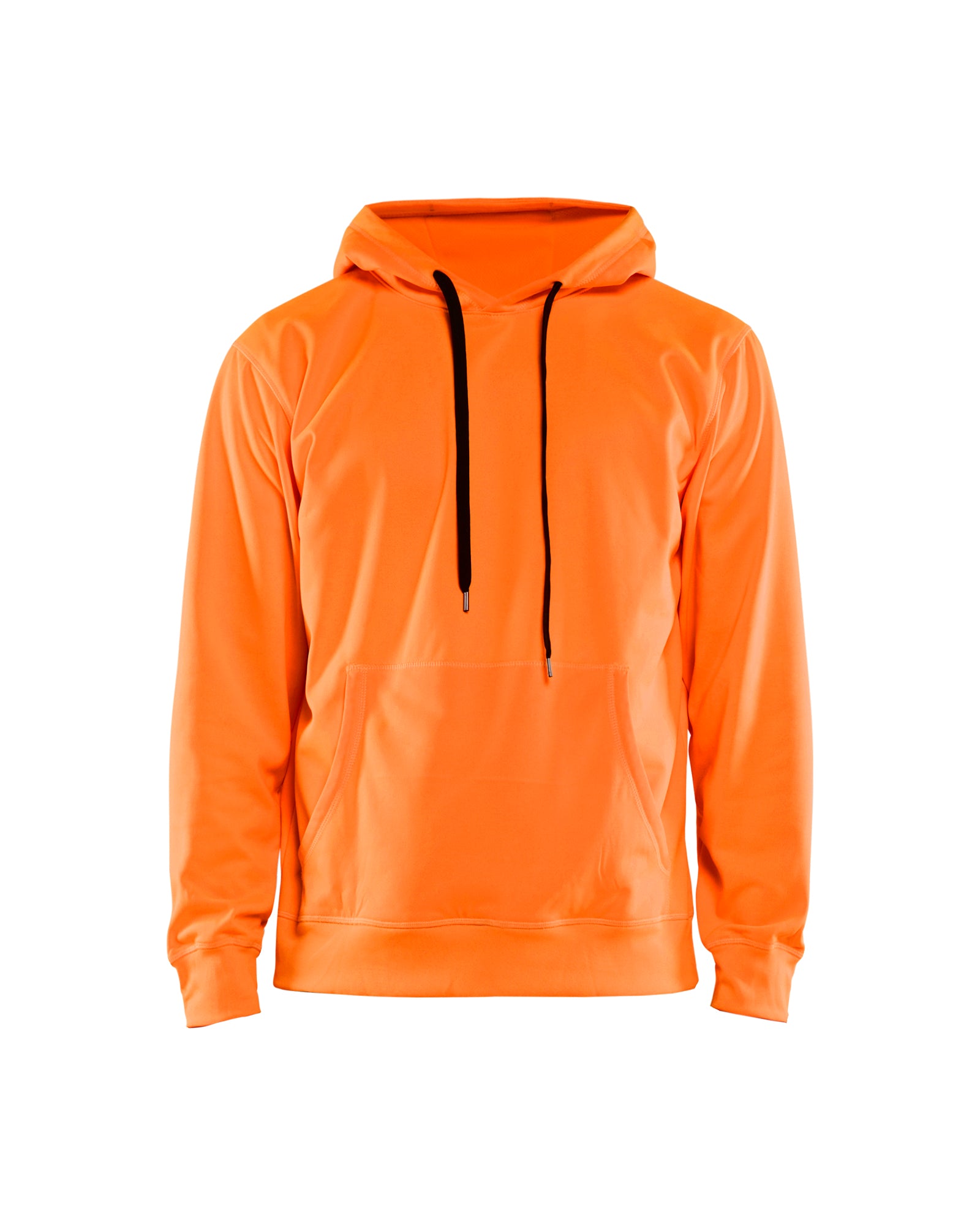 Men's Blaklader Hooded Sweatshirt in Hi Vis Orange Profile from the front
