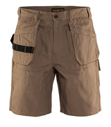 Men's Blaklader Painters Work Short in Antique khaki Craftsmen from the front view