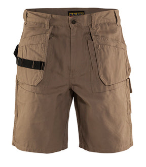 Men's Blaklader Painters Work Short in Antique khaki Craftsmen from the front view
