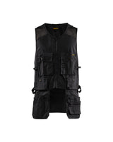 Men's Blaklader Ripstop Kangaroo Mesh Vest in Black Craftsmen from the front