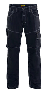 Men's Blaklader Urban Cordura Denim Pant in Navy blue Craftsmen from the front view