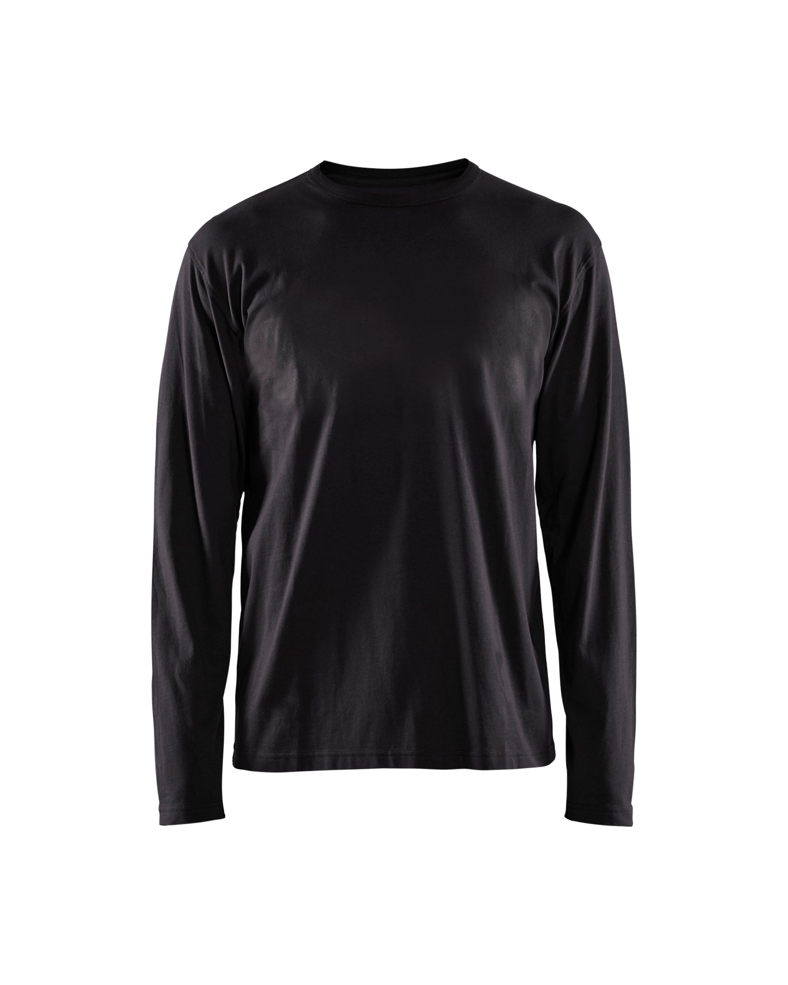 Men's Blaklader US Long Sleeves T-Shirt in Black from the front view