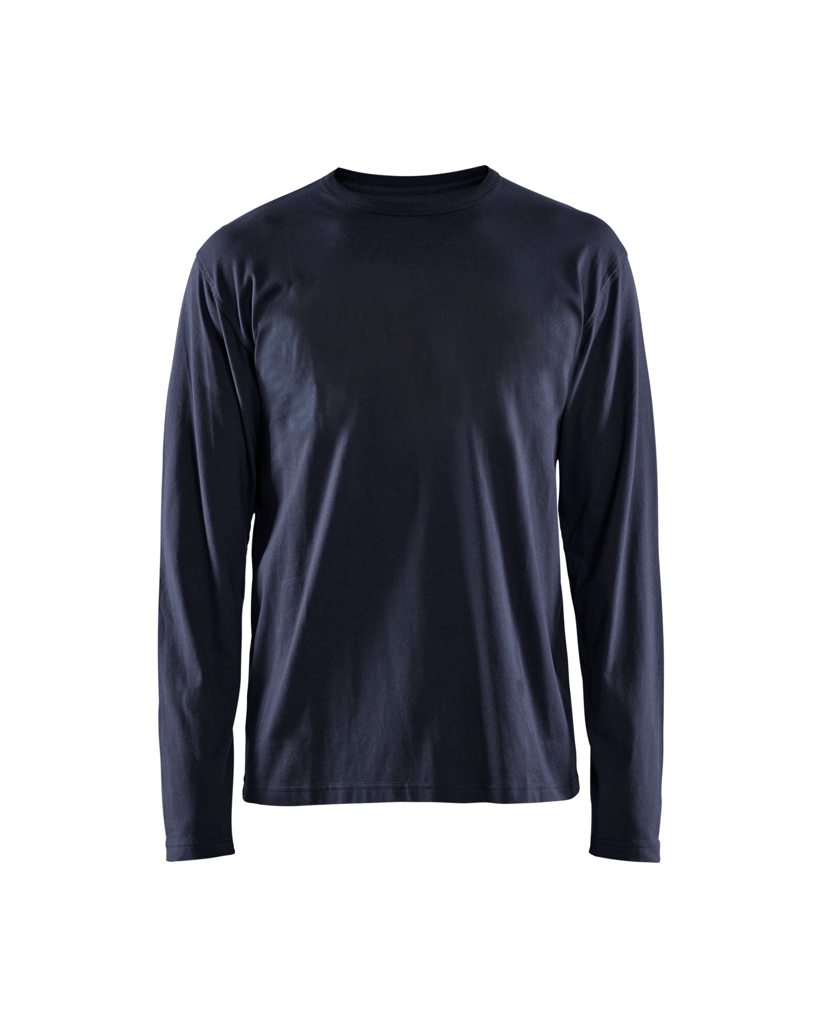 Men's Blaklader US Long Sleeves T-Shirt in Navy Blue from the front view