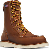 Men's Danner Bull Run Moc Toe 8" Work Boot in Tobacco from the side view