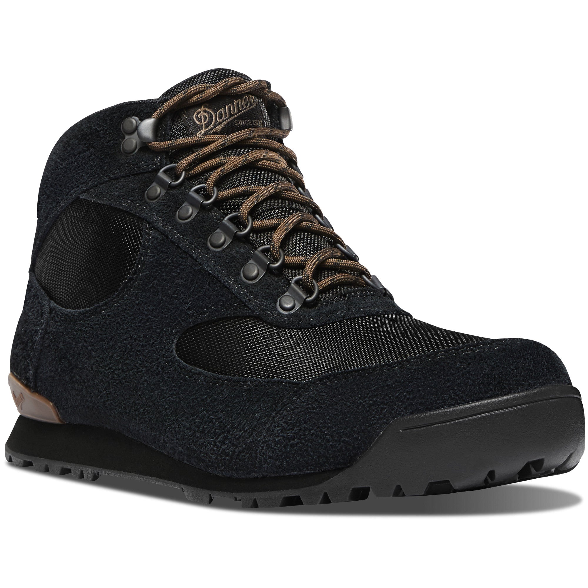 Danner Men's Jag 4.5" Waterproof Hiking Boot in Carbon Black from the side
