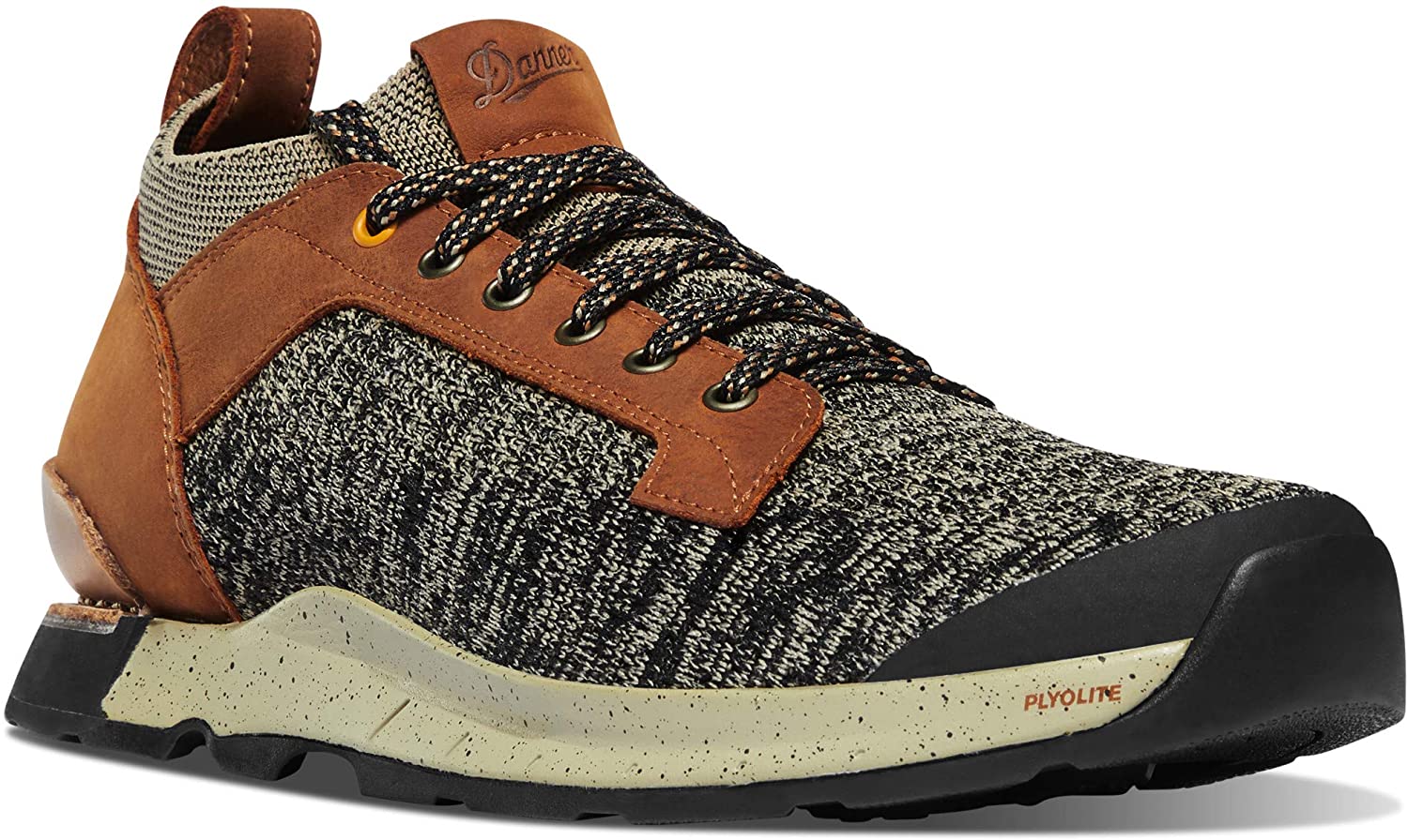 Men's Danner Overlook Knit Low 3" Lifestyle Shoe in Glazed Ginger/Orion from the side view