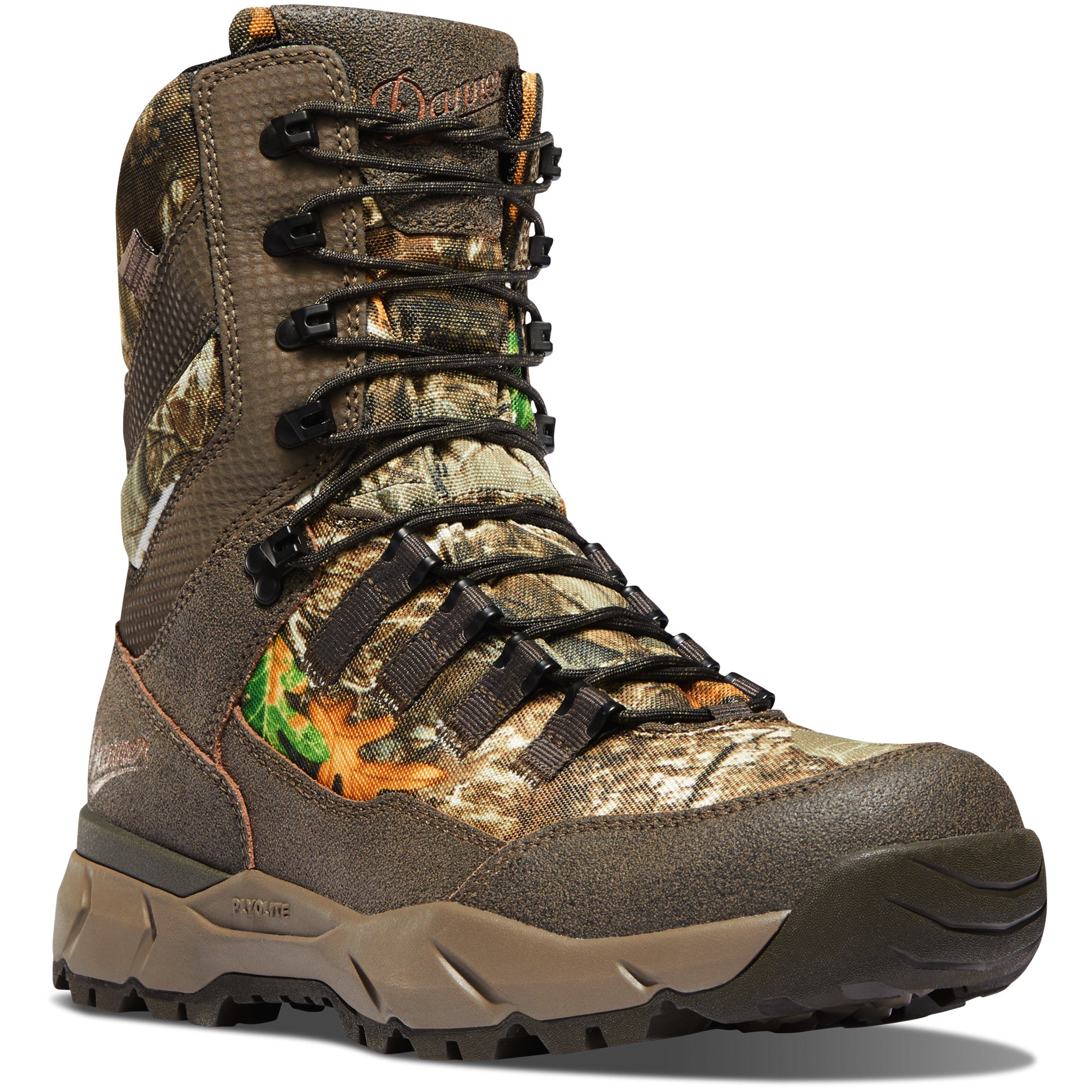 Danner Men's Vital 8" Waterproof Hunting Boot in Realtree Edge from the side