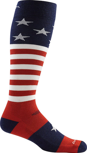 Men's Darn Tough Captain Stripe OTC Lightweight Sock in Stars