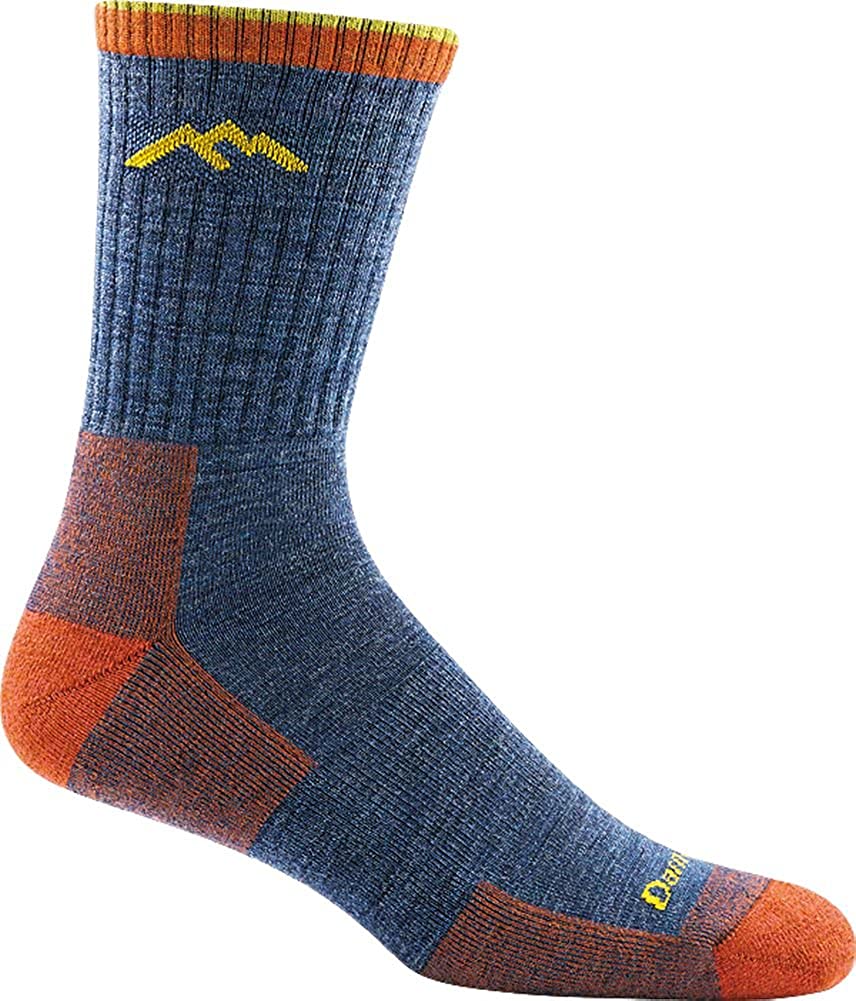 Men's Darn Tough Hiker Micro Crew Midweight with Cushion Sock in Denim