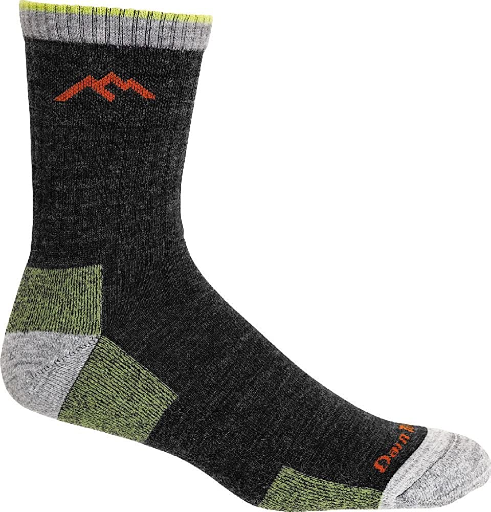 Men's Darn Tough Hiker Micro Crew Midweight with Cushion Sock in Lime
