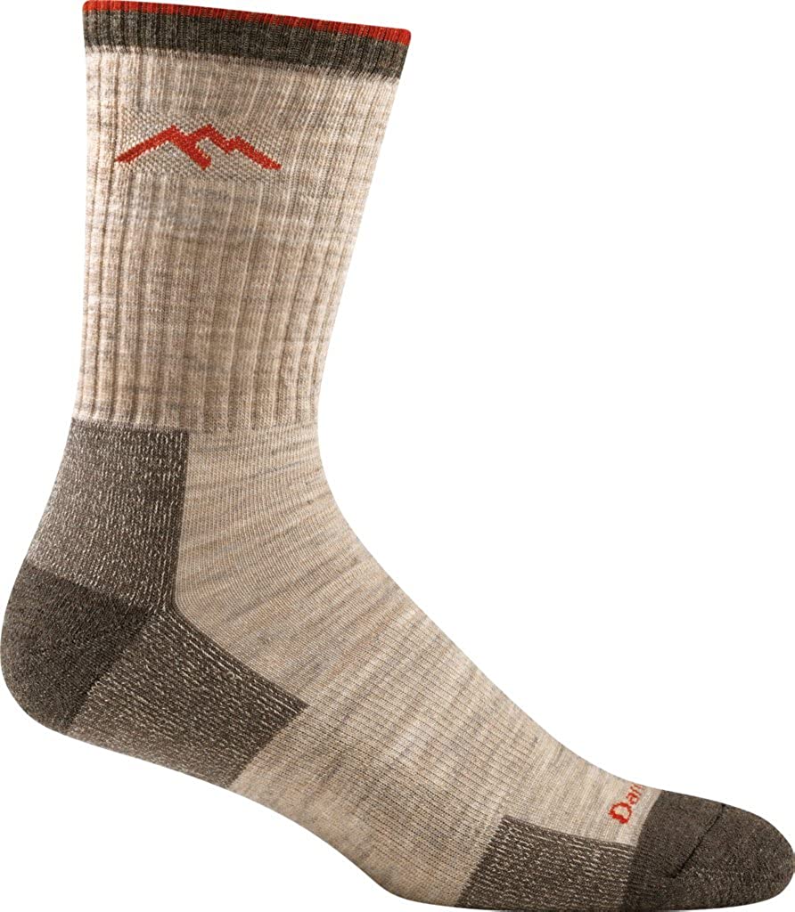 Men's Darn Tough Hiker Micro Crew Midweight with Cushion Sock in Oatmeal